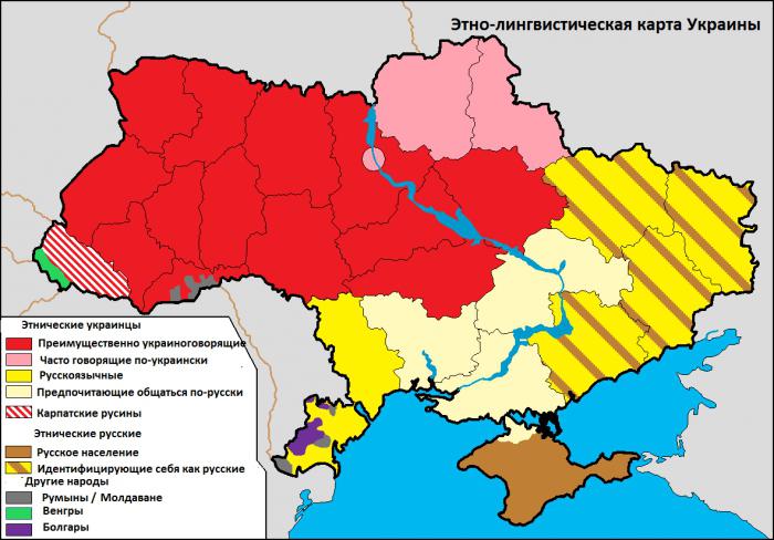 politische Karte der Ukraine