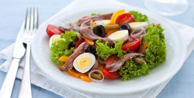 French salad Nicoise is a classic recipe