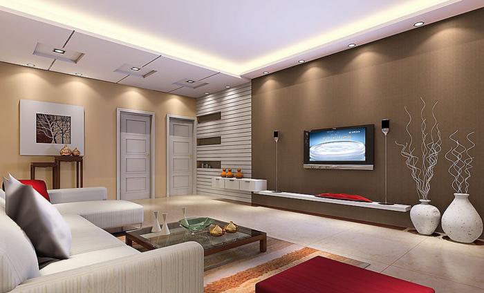 mobília da sala de estar em estilo moderno