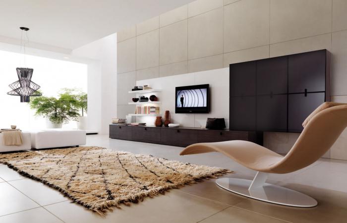 design de sala de estar contemporânea foto