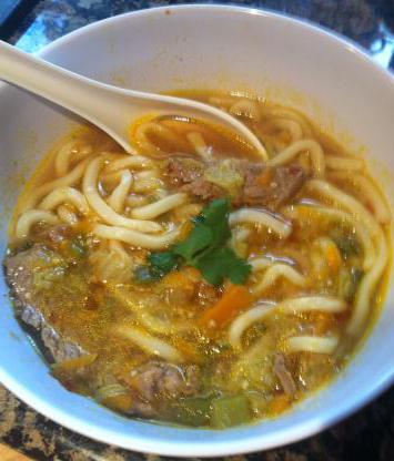 noodle soup with meat