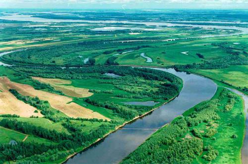 el río obi, el nacimiento y la desembocadura del