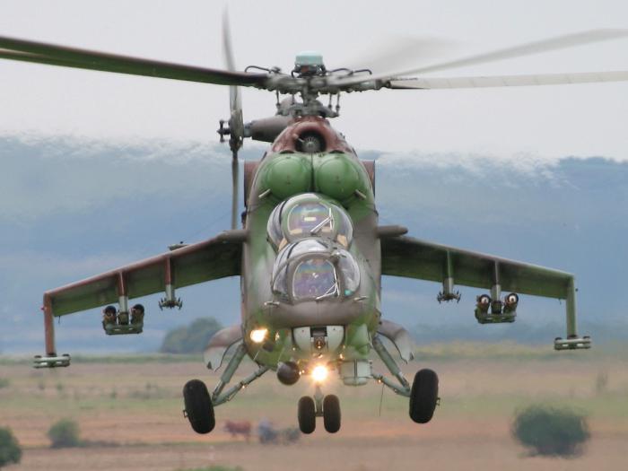 mi 24 Hubschrauber-Bewaffnung