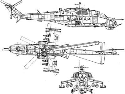 軍用ヘリコプター mi24