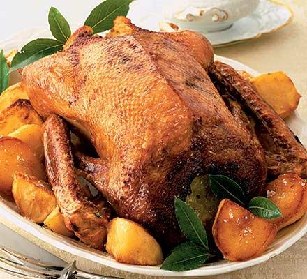 recipe of the goose in the oven