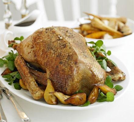 goose with pears