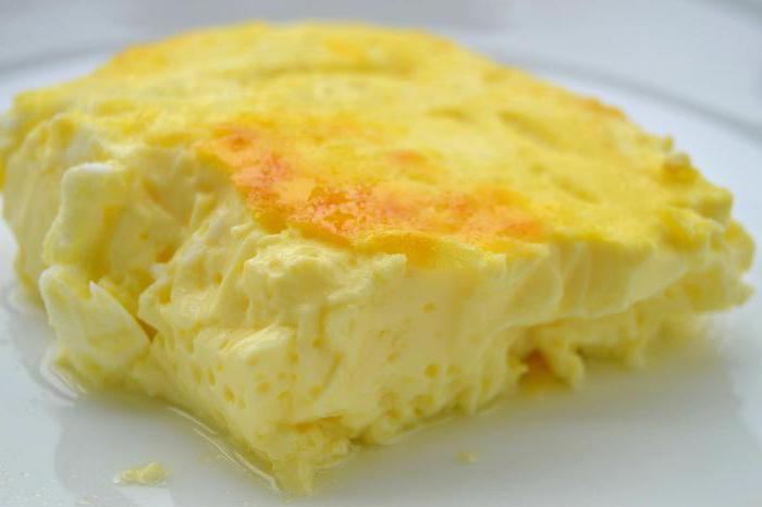 omelette with flour and milk in the oven
