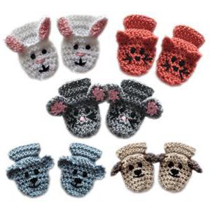 crochet बच्चों के mittens