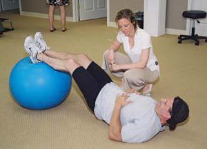 la educación física al межпозвоночной hernia