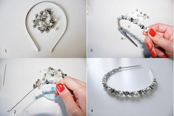 headbands with stones and crystals with your own hands