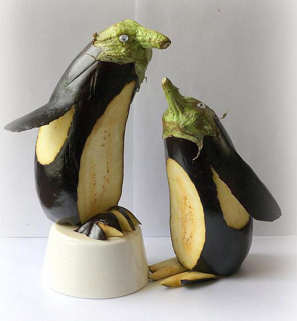 penguenler patlıcan el sanatları