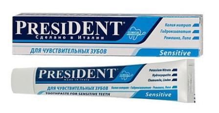 toothpaste whitening of the President