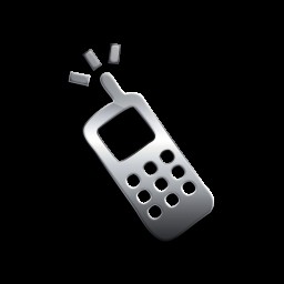 Mobiltelefon in einem Metallgehäuse.