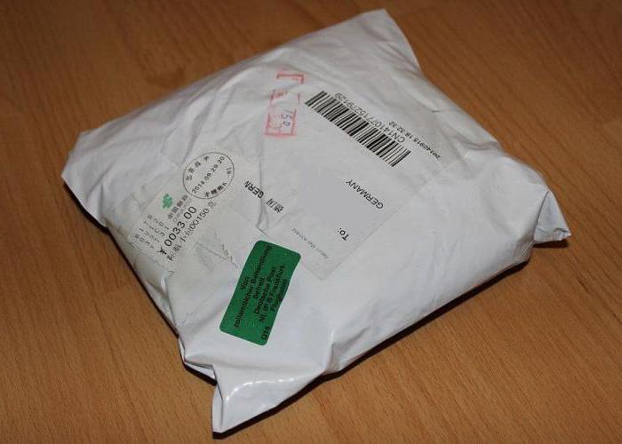 a parcel from aliexpress