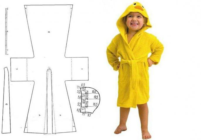 children's hooded robe pattern