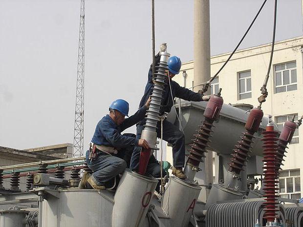 installation of the equipment of transformer substations