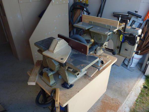 cross-cut machine on wood pendulum