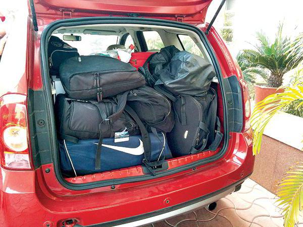 Luggage capacity in liters duster