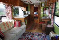 Camper is a trailer-motorhome. Cottage on wheels