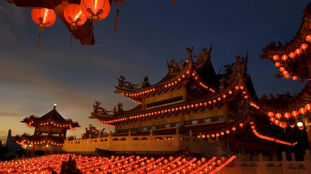 o festival das lanternas na China