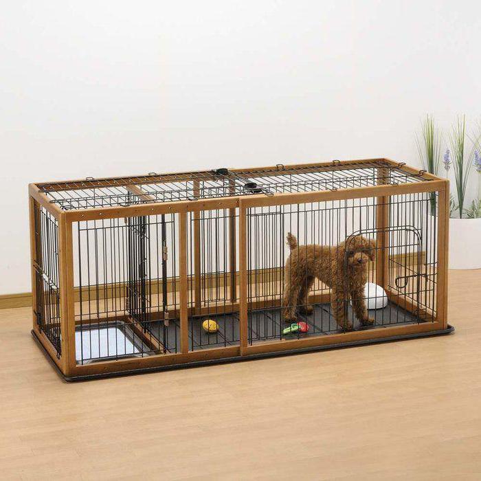 gaiola para cães de grande porte em um apartamento