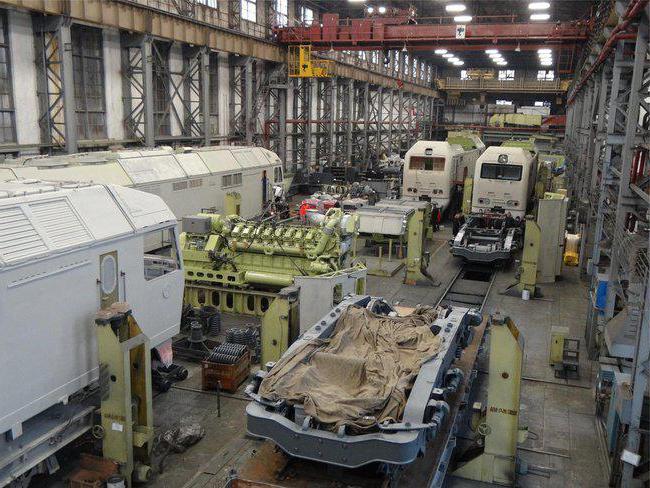 Kolomna diesel locomotive plant products