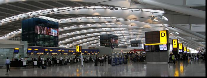 o Aeroporto de Heathrow, em Londres