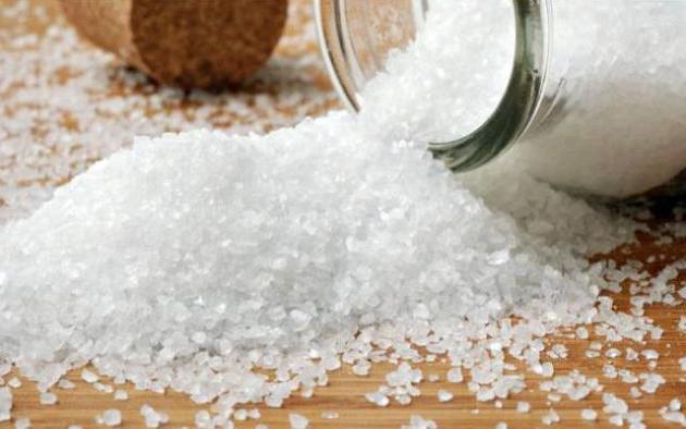 Norm Salz pro Tag für den Menschen