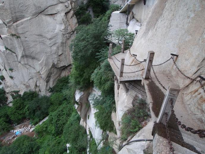 the route of death on mount Huashan