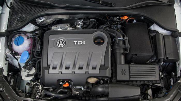 the operating temperature of the diesel engine Volkswagen
