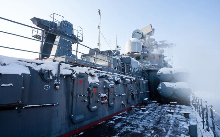 的项目956驱逐舰的海军上将乌沙科夫