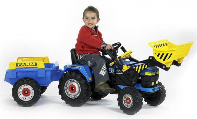 Pedal Traktor mit Anhänger