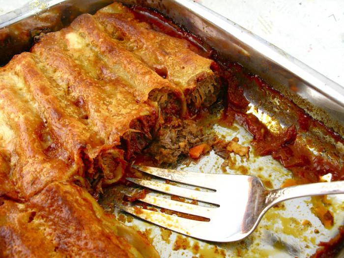 stuffed cannelloni in the slow cooker