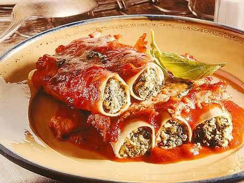 cannelloni stuffed with minced