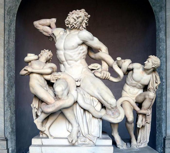 Laokoon mit seinen Söhnen Beschreibung der Skulptur