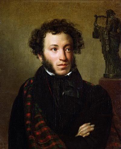 portrait of Pushkin and Tropinin