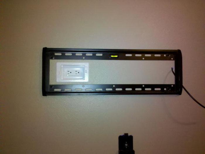 mocowanie telewizora do ściany z rękami zdjęcia