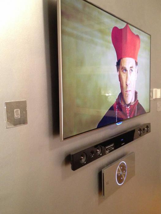 home-made de fixação do televisor à parede