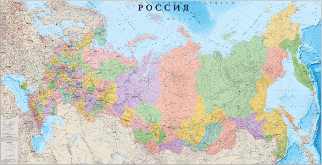 territorial Politik und Verwaltung in Russland: Karte