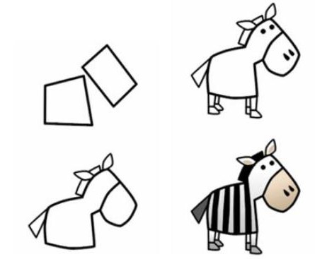 como desenhar uma zebra fases
