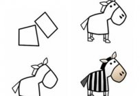 Como desenhar uma zebra clássica e юмористическую