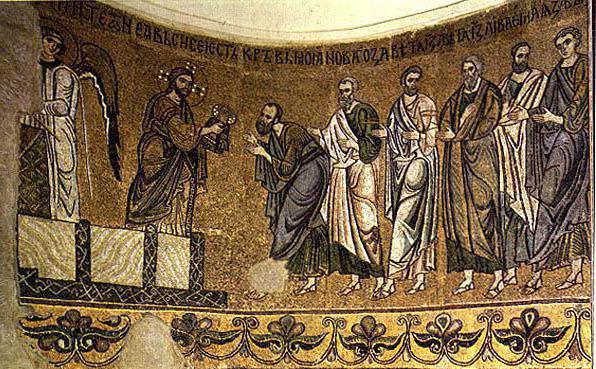 mosaicos y los frescos de miguel de la catedral de златоверхого monasterio