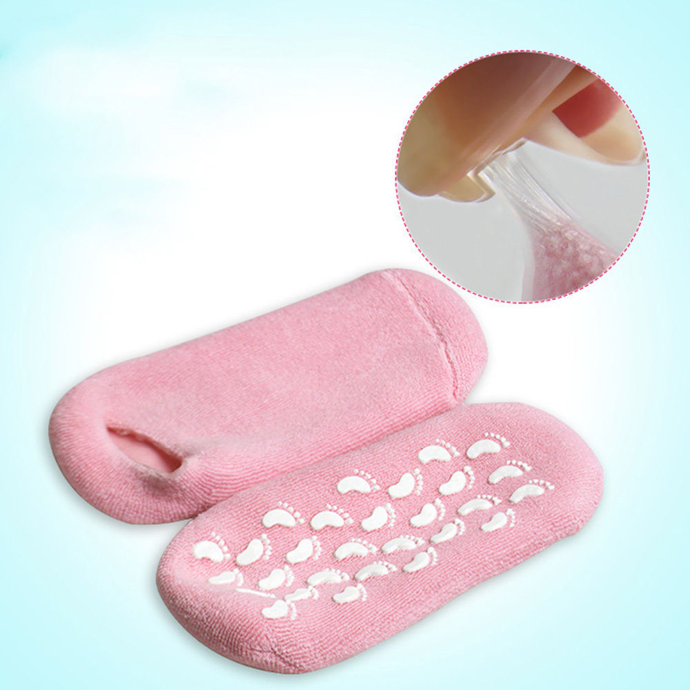 Silicone meias cor-de-rosa