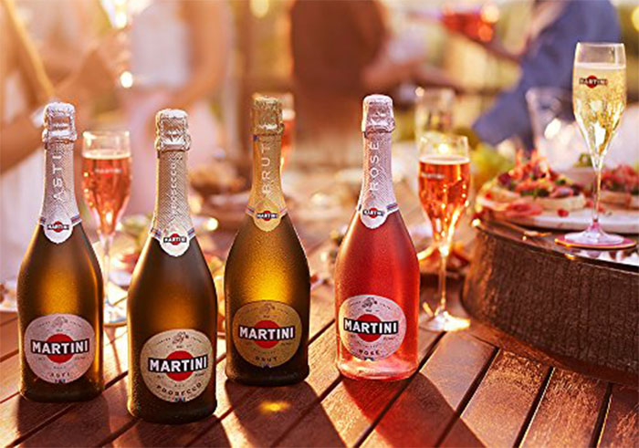 Types of sparkling wines Martini