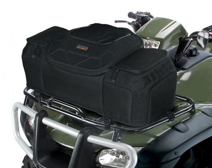 case front for an ATV with his hands