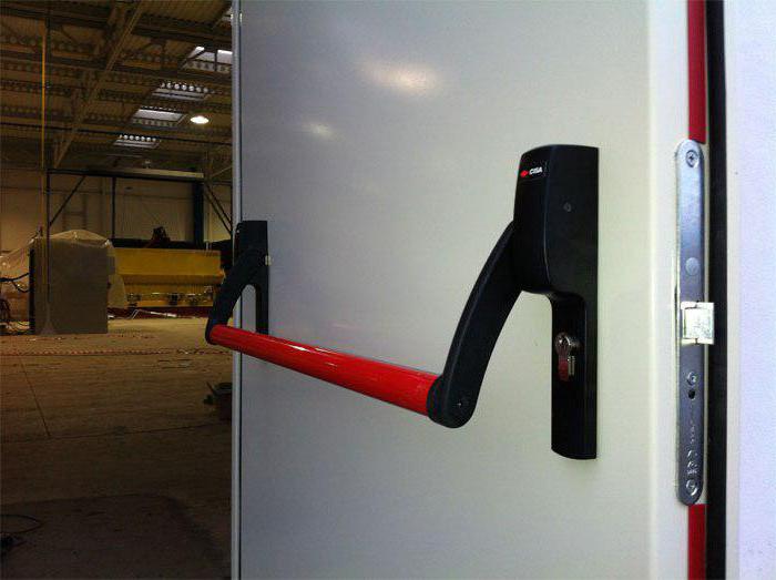 installation of fire doors SNiP