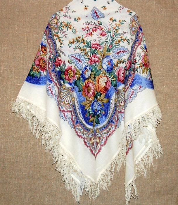 how to wear pavloposadsky shawls photo