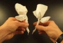 如何使玫瑰出来的一张餐巾纸在一分钟