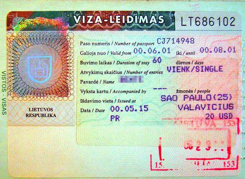 الليتوانية تأشيرة العبور