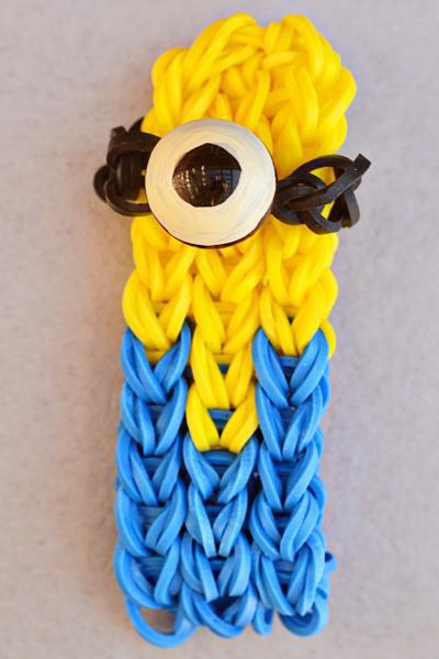 how to weave a rubber band minion